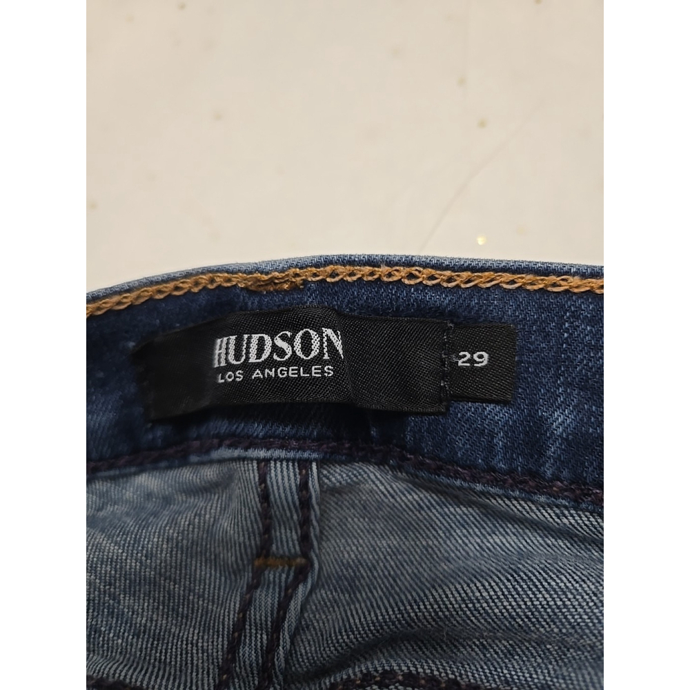 Hudson Nico Super Skinny Jeans 29 Mid Rise Blue Stretch Denim Modern - Picture 3 of 9